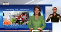 Rafael-Evitan Grombelka dolmetscht die Tagesschau